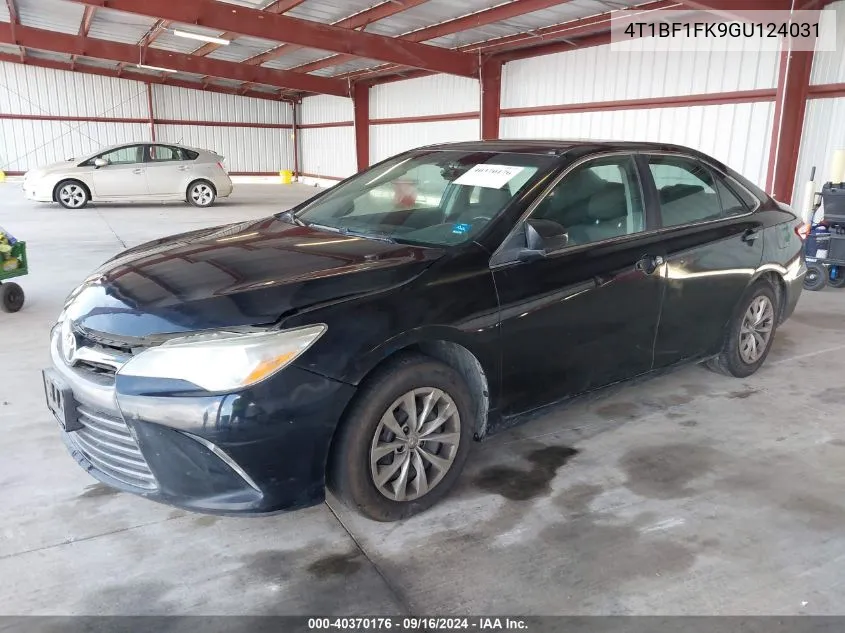 2016 Toyota Camry Le VIN: 4T1BF1FK9GU124031 Lot: 40370176