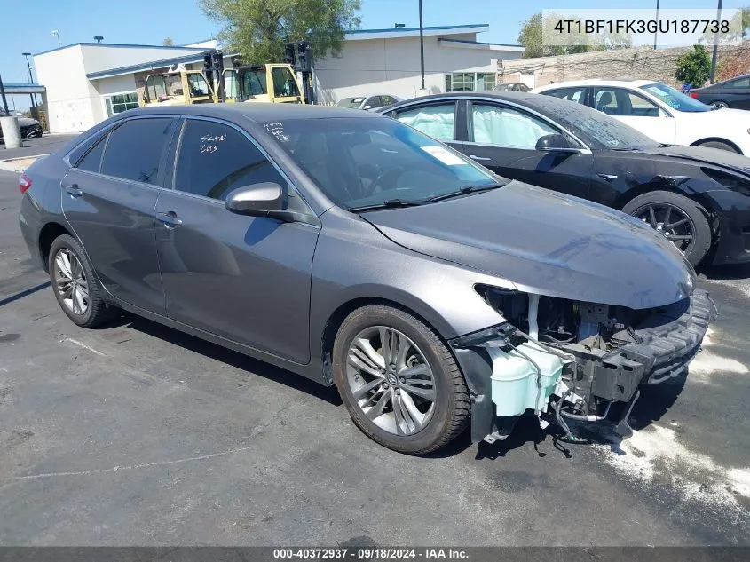 4T1BF1FK3GU187738 2016 Toyota Camry Se