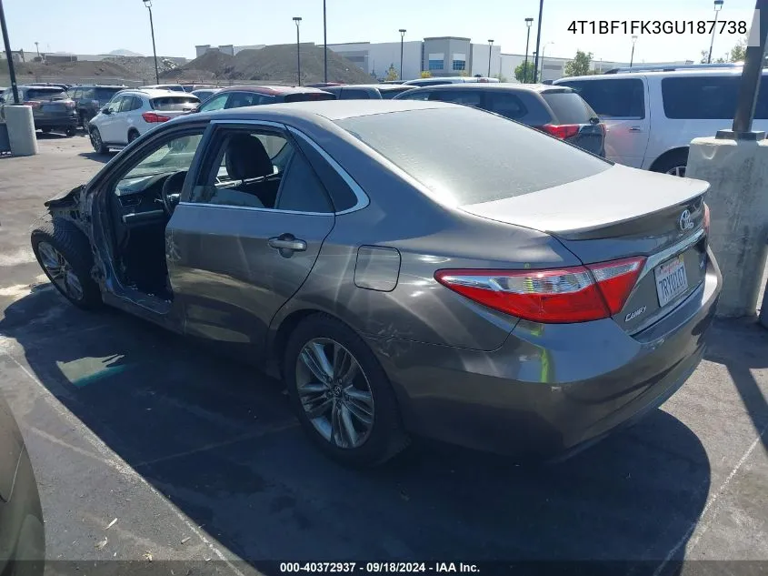 4T1BF1FK3GU187738 2016 Toyota Camry Se