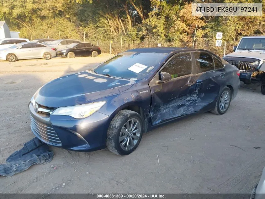 4T1BD1FK3GU197241 2016 Toyota Camry Hybrid Xle