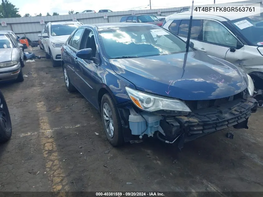 4T4BF1FK8GR563761 2016 Toyota Camry Le