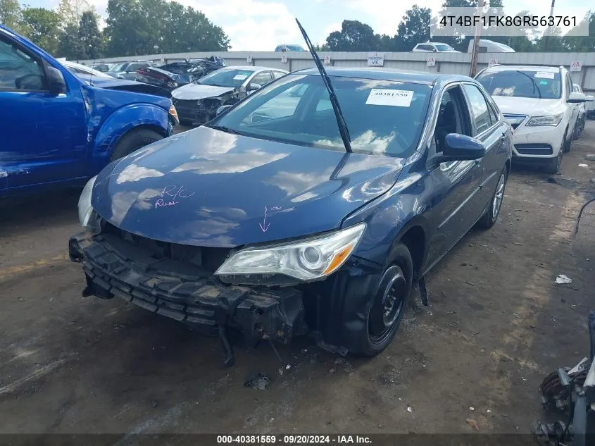 4T4BF1FK8GR563761 2016 Toyota Camry Le