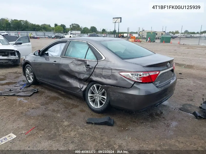 4T1BF1FK0GU125939 2016 Toyota Camry Se