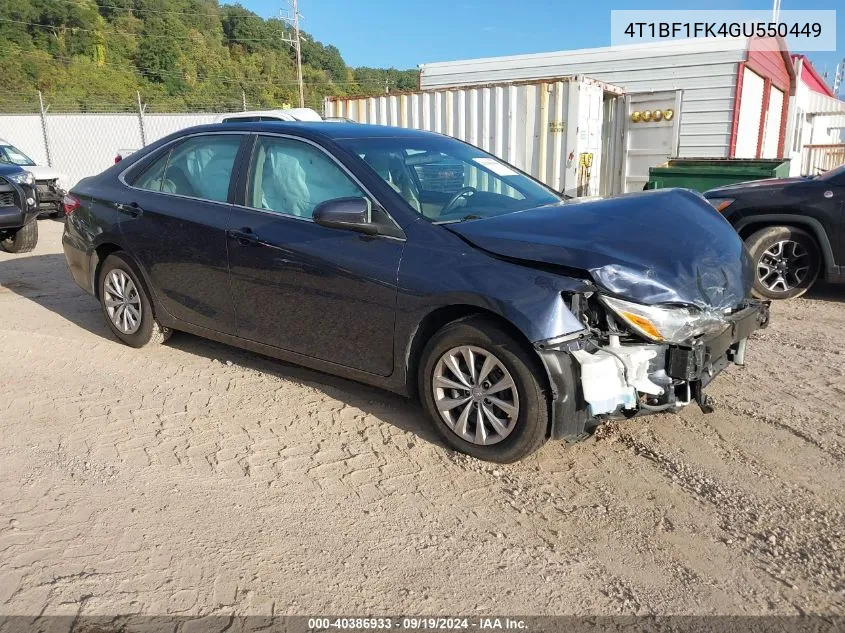 4T1BF1FK4GU550449 2016 Toyota Camry Le