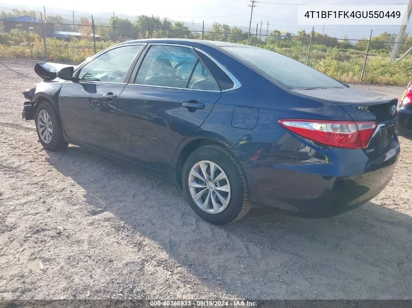 4T1BF1FK4GU550449 2016 Toyota Camry Le