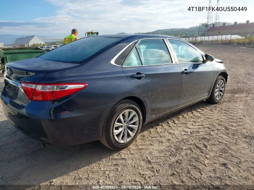 4T1BF1FK4GU550449 2016 Toyota Camry Le