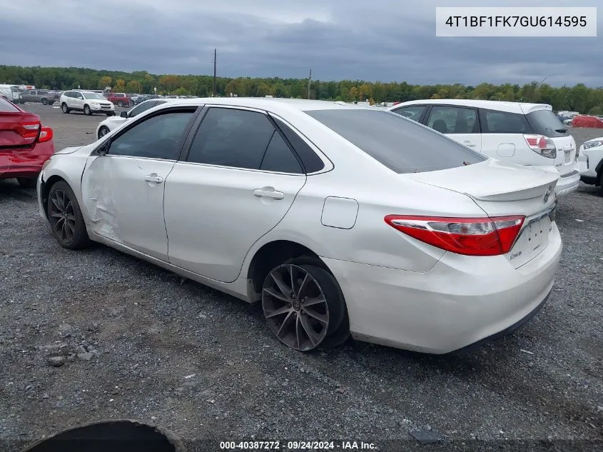 2016 Toyota Camry Le/Xle/Se/Xse VIN: 4T1BF1FK7GU614595 Lot: 40387272