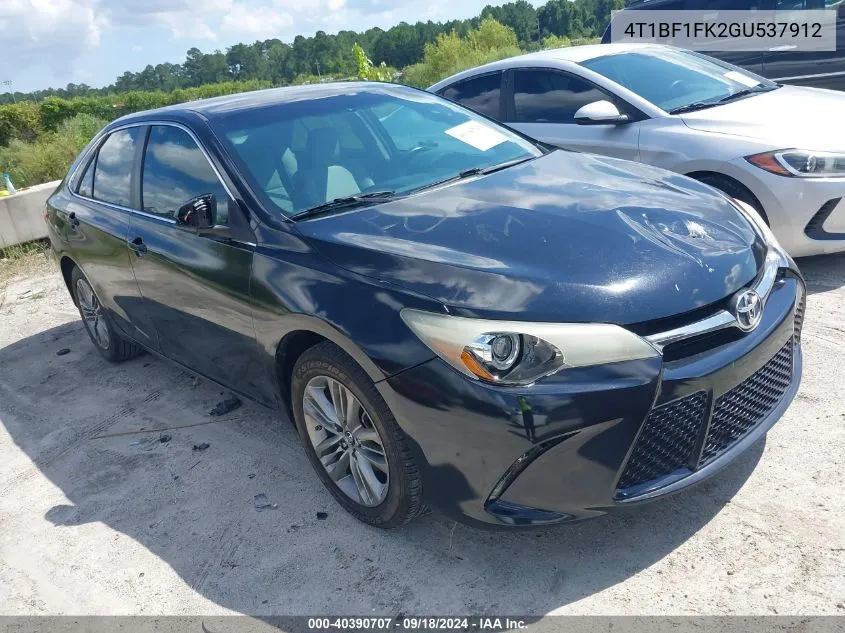 4T1BF1FK2GU537912 2016 Toyota Camry Se