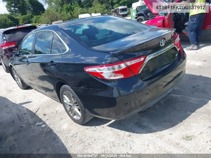 4T1BF1FK2GU537912 2016 Toyota Camry Se