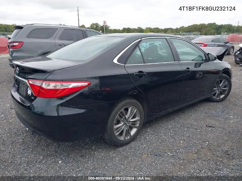 2016 Toyota Camry Le/Xle/Se/Xse VIN: 4T1BF1FK8GU232124 Lot: 40391948