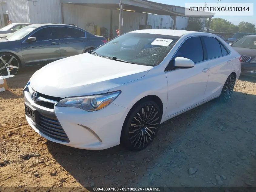 4T1BF1FKXGU510344 2016 Toyota Camry Le