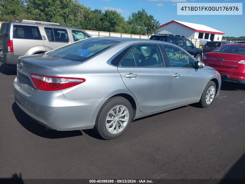 4T1BD1FK0GU176976 2016 Toyota Camry Hybrid Le