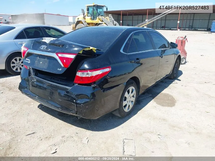 4T4BF1FK2GR527483 2016 Toyota Camry Le