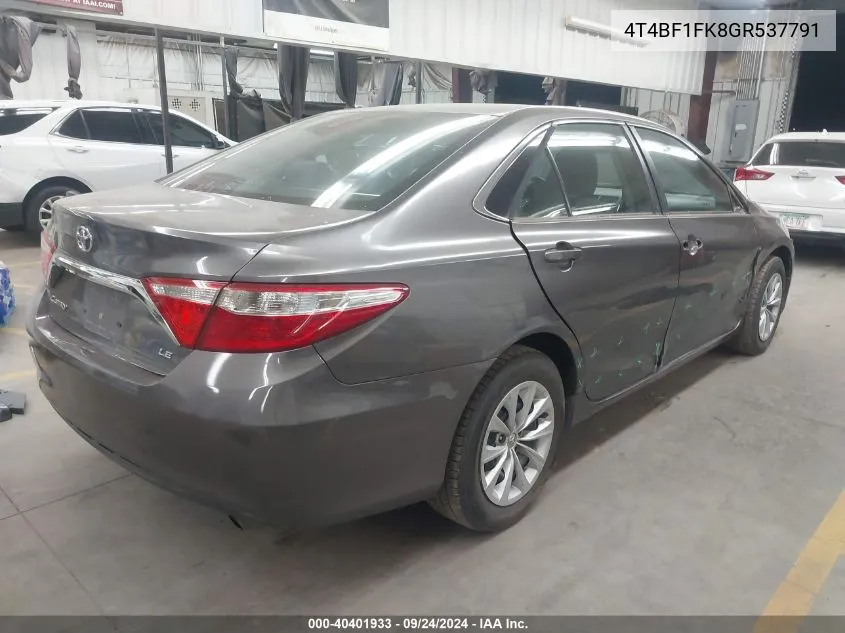 4T4BF1FK8GR537791 2016 Toyota Camry Le/Xle/Se/Xse