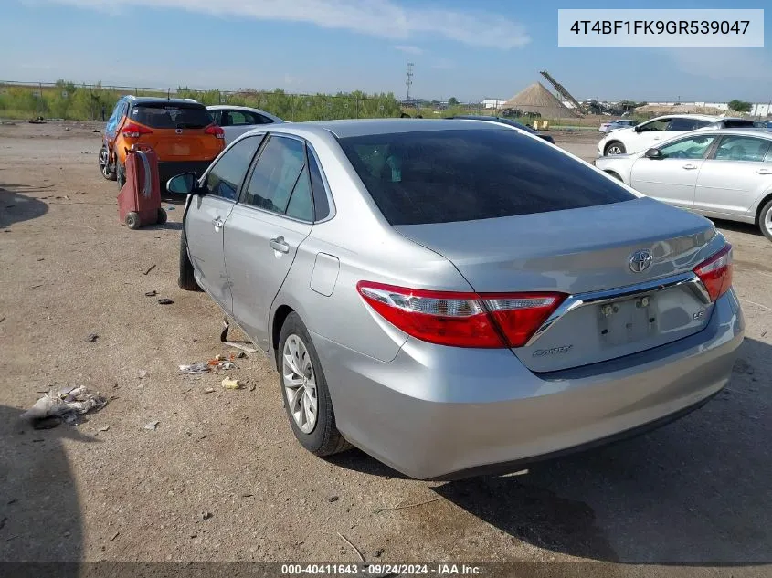 4T4BF1FK9GR539047 2016 Toyota Camry Le/Xle/Se/Xse