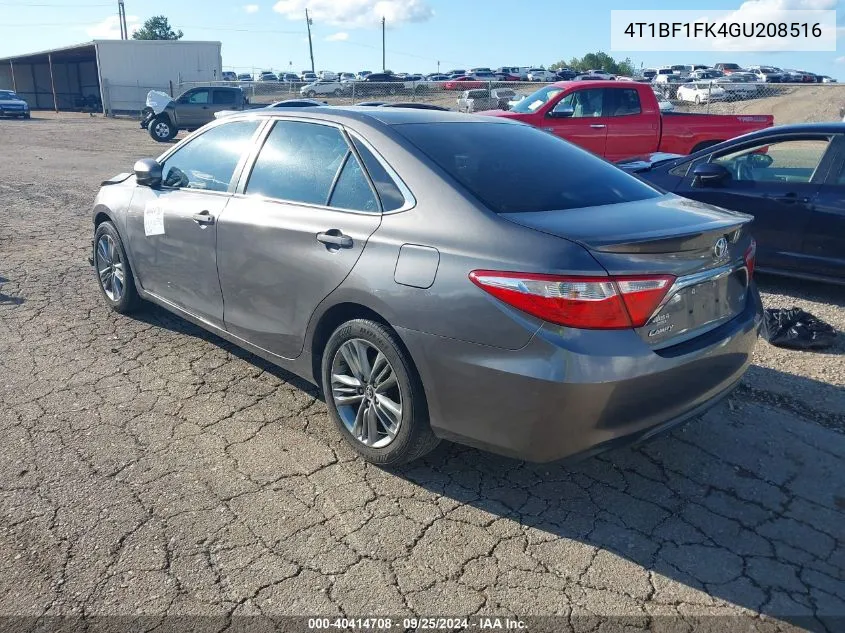 4T1BF1FK4GU208516 2016 Toyota Camry Se