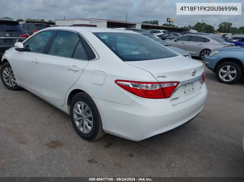 4T1BF1FK2GU569596 2016 Toyota Camry Le/Xle/Se/Xse