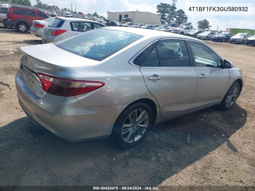 4T1BF1FK3GU580932 2016 Toyota Camry Se