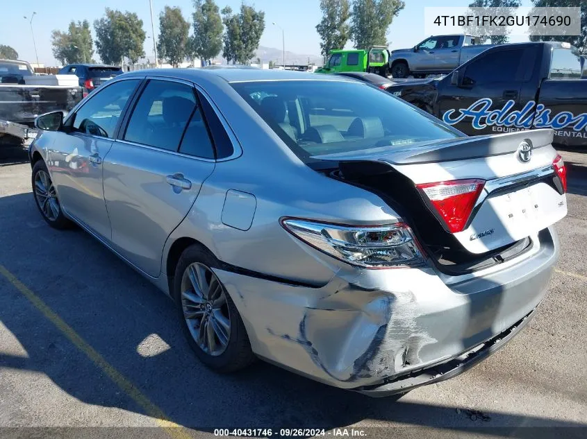 4T1BF1FK2GU174690 2016 Toyota Camry Se