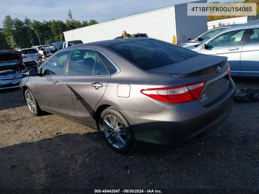 4T1BF1FK0GU154065 2016 Toyota Camry Se