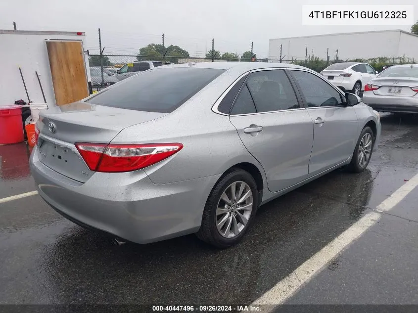 2016 Toyota Camry Le/Xle/Se/Xse VIN: 4T1BF1FK1GU612325 Lot: 40447496