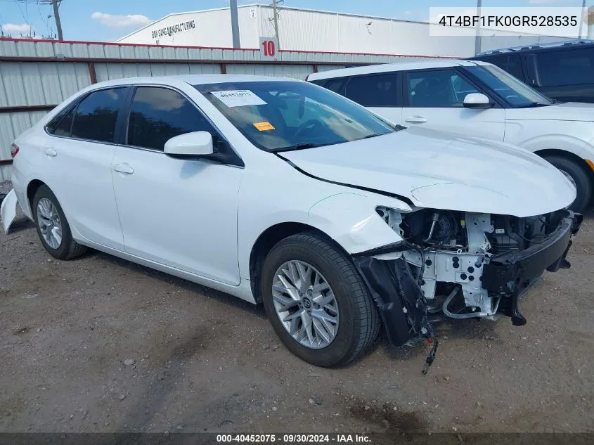 4T4BF1FK0GR528535 2016 Toyota Camry Le