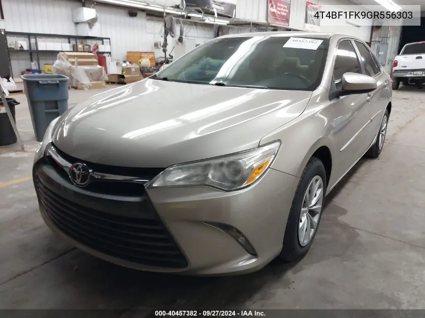 2016 Toyota Camry Le VIN: 4T4BF1FK9GR556303 Lot: 40457382