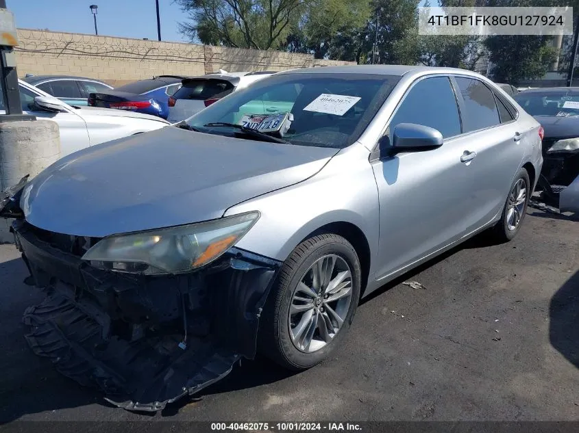 2016 Toyota Camry Se VIN: 4T1BF1FK8GU127924 Lot: 40462075