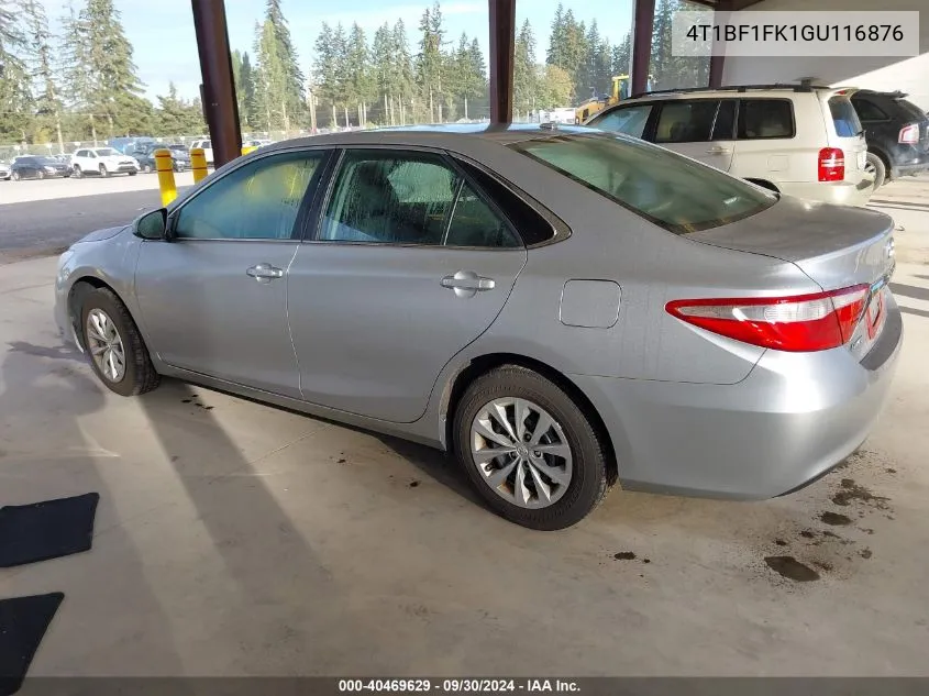 2016 Toyota Camry Le/Xle/Se/Xse VIN: 4T1BF1FK1GU116876 Lot: 40469629