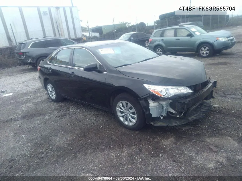 4T4BF1FK6GR565704 2016 Toyota Camry Le