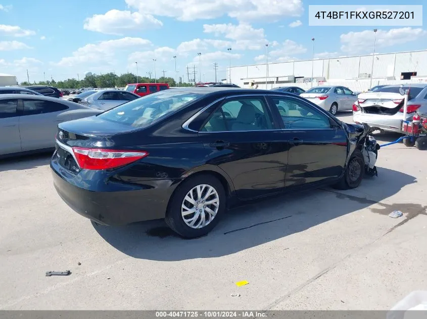 4T4BF1FKXGR527201 2016 Toyota Camry Le