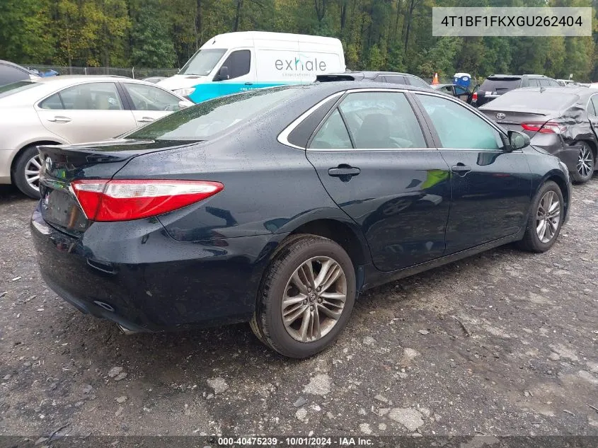 4T1BF1FKXGU262404 2016 Toyota Camry Se