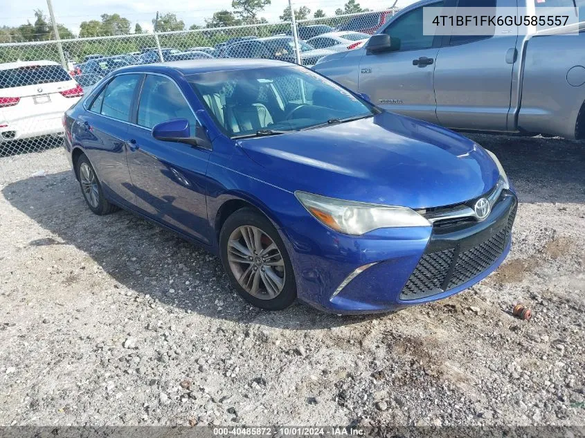 4T1BF1FK6GU585557 2016 Toyota Camry Se