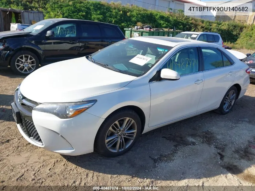 2016 Toyota Camry Se VIN: 4T1BF1FK9GU140682 Lot: 40487874