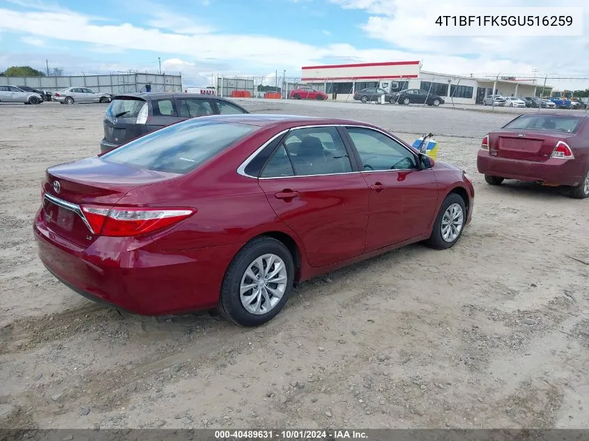 4T1BF1FK5GU516259 2016 Toyota Camry Le