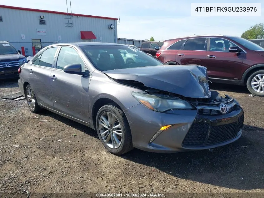 2016 Toyota Camry Se VIN: 4T1BF1FK9GU233976 Lot: 40507801