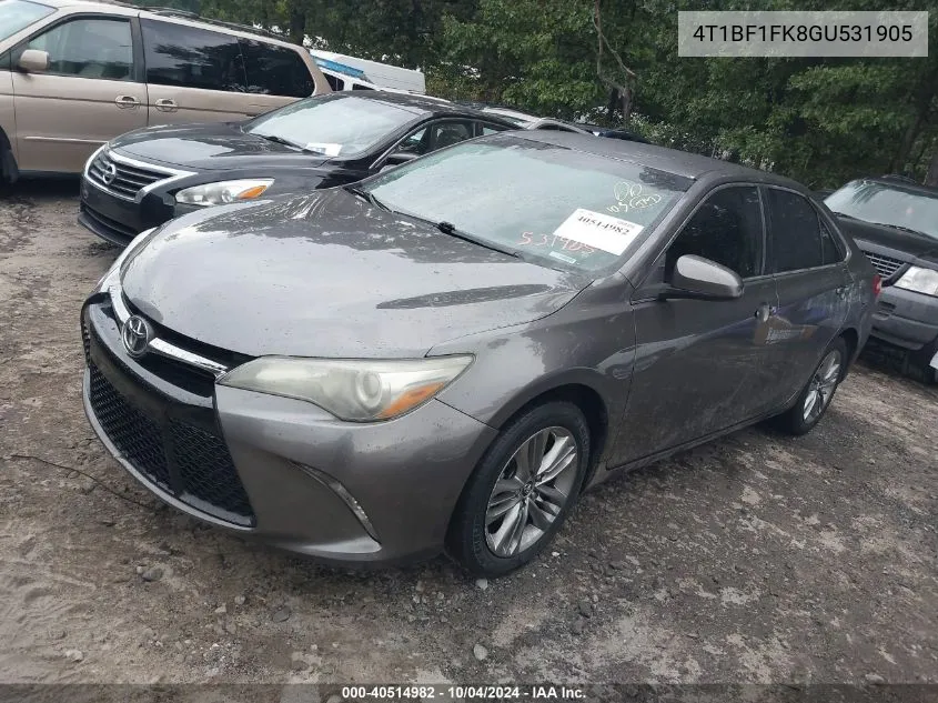 4T1BF1FK8GU531905 2016 Toyota Camry Se