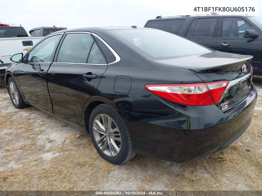 2016 Toyota Camry Se VIN: 4T1BF1FK8GU605176 Lot: 40550262