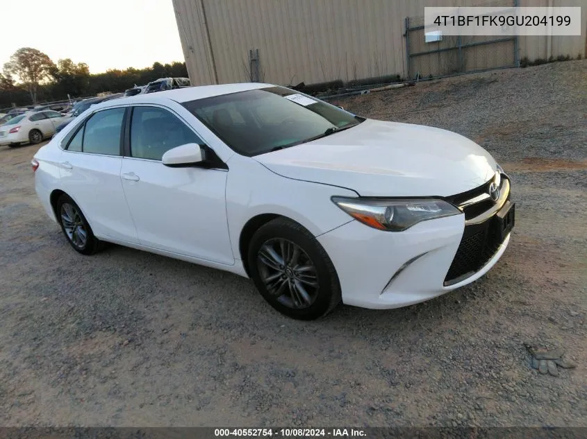 2016 Toyota Camry Le/Xle/Se/Xse VIN: 4T1BF1FK9GU204199 Lot: 40552754