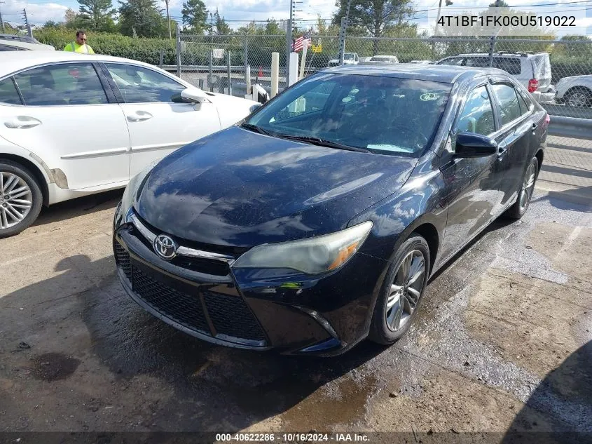 4T1BF1FK0GU519022 2016 Toyota Camry Se