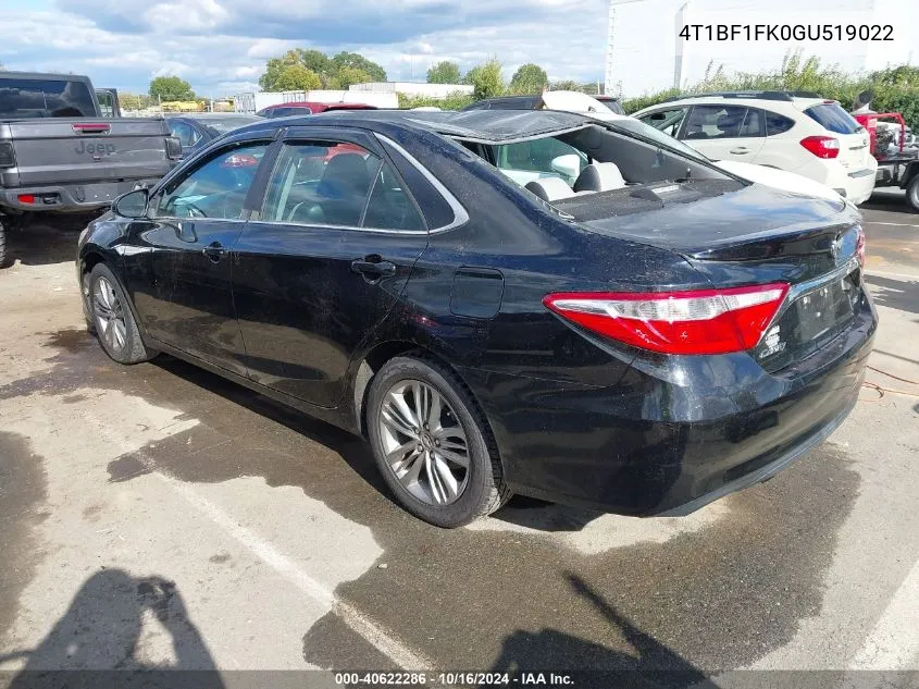 4T1BF1FK0GU519022 2016 Toyota Camry Se