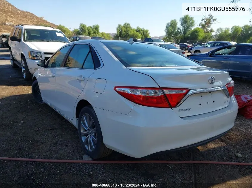 2016 Toyota Camry Xle VIN: 4T1BF1FK0GU555776 Lot: 40666518