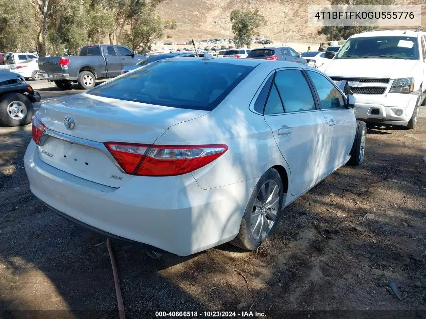 2016 Toyota Camry Xle VIN: 4T1BF1FK0GU555776 Lot: 40666518