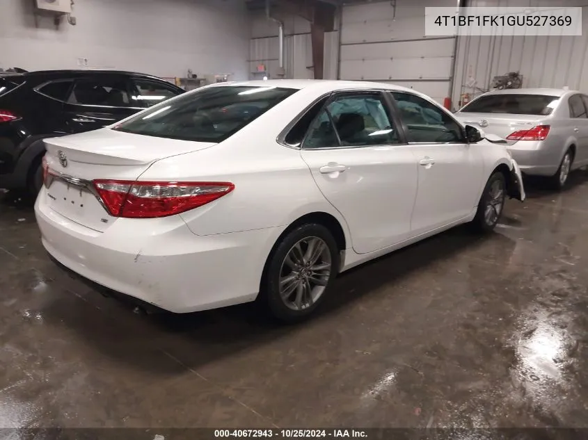 2016 Toyota Camry Se VIN: 4T1BF1FK1GU527369 Lot: 40672943