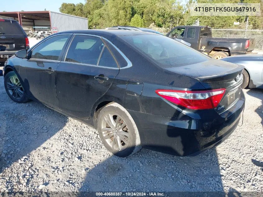 4T1BF1FK5GU547916 2016 Toyota Camry Le/Xle/Se/Xse