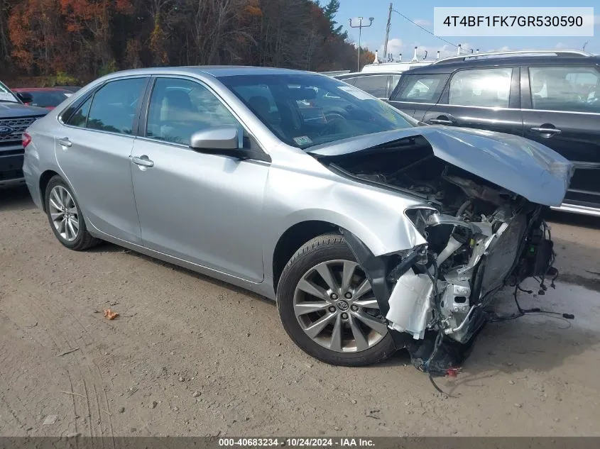 2016 Toyota Camry Xle VIN: 4T4BF1FK7GR530590 Lot: 40683234