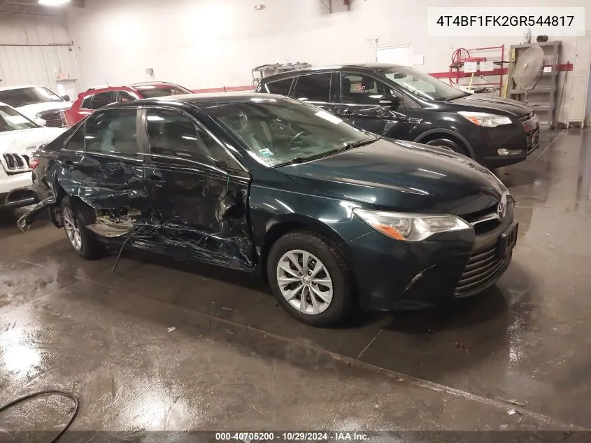 4T4BF1FK2GR544817 2016 Toyota Camry Le/Xle/Se/Xse