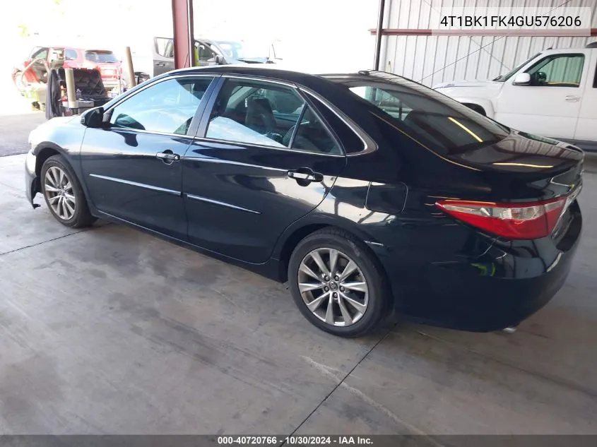 2016 Toyota Camry Xle V6 VIN: 4T1BK1FK4GU576206 Lot: 40720766