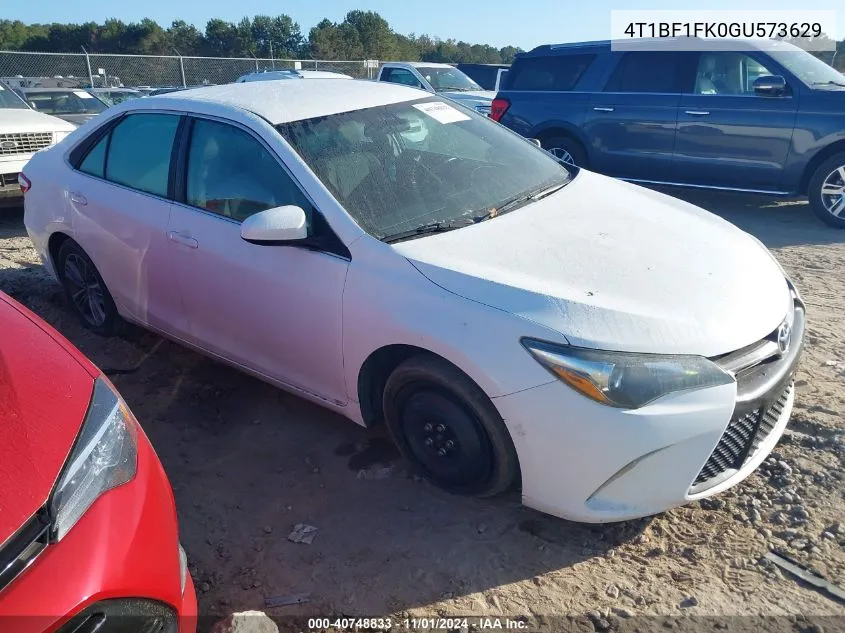 2016 Toyota Camry Se VIN: 4T1BF1FK0GU573629 Lot: 40748833