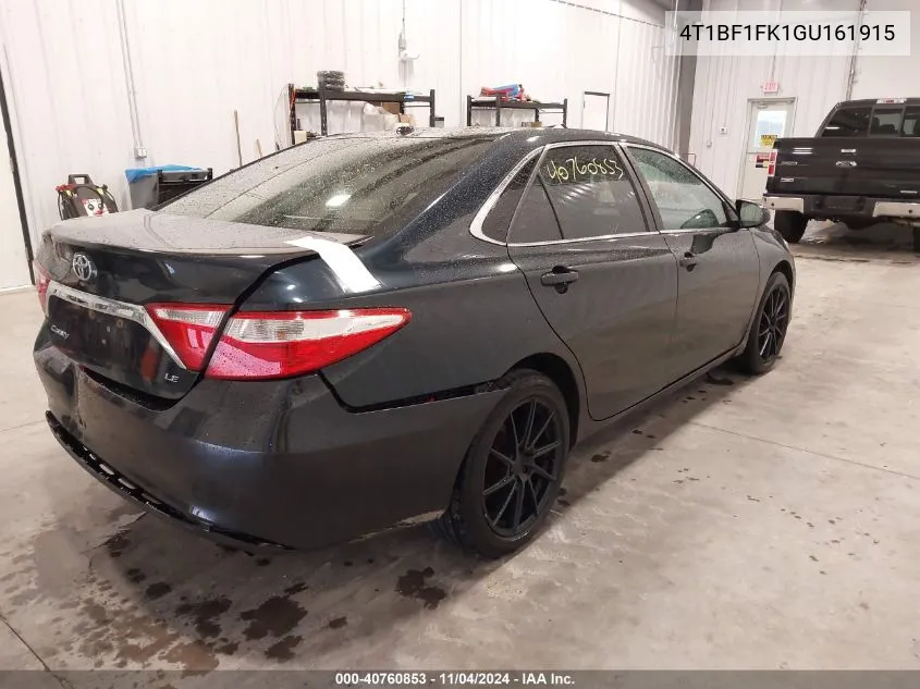 2016 Toyota Camry Le VIN: 4T1BF1FK1GU161915 Lot: 40760853